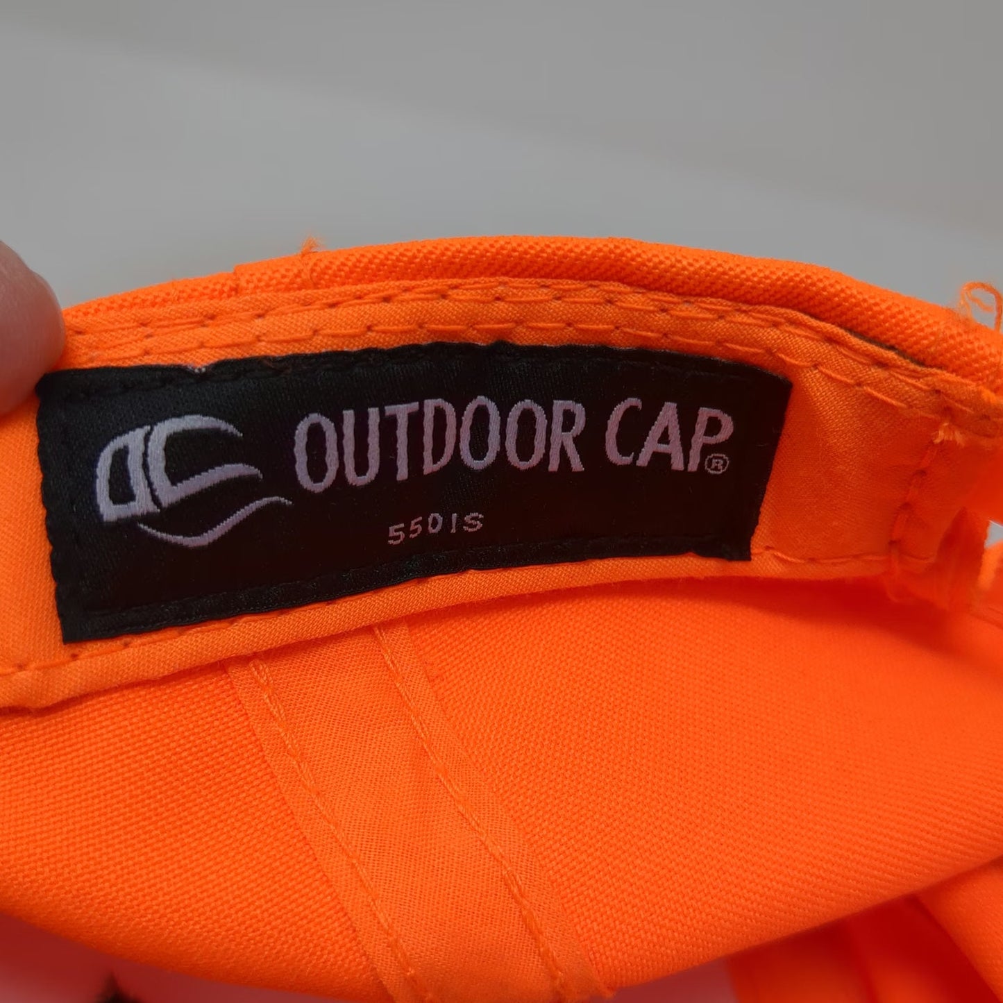 Outdoor Cap Snapback Hat Orange One Size Soma Farms Structured Contrast Brim