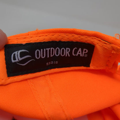 Outdoor Cap Snapback Hat Orange One Size Soma Farms Structured Contrast Brim