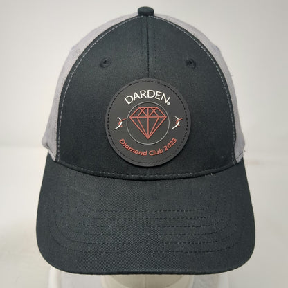 Darden Snapback Black Gray OSFM Diamond Club 2023 Rubber Patch Logo Print Hat