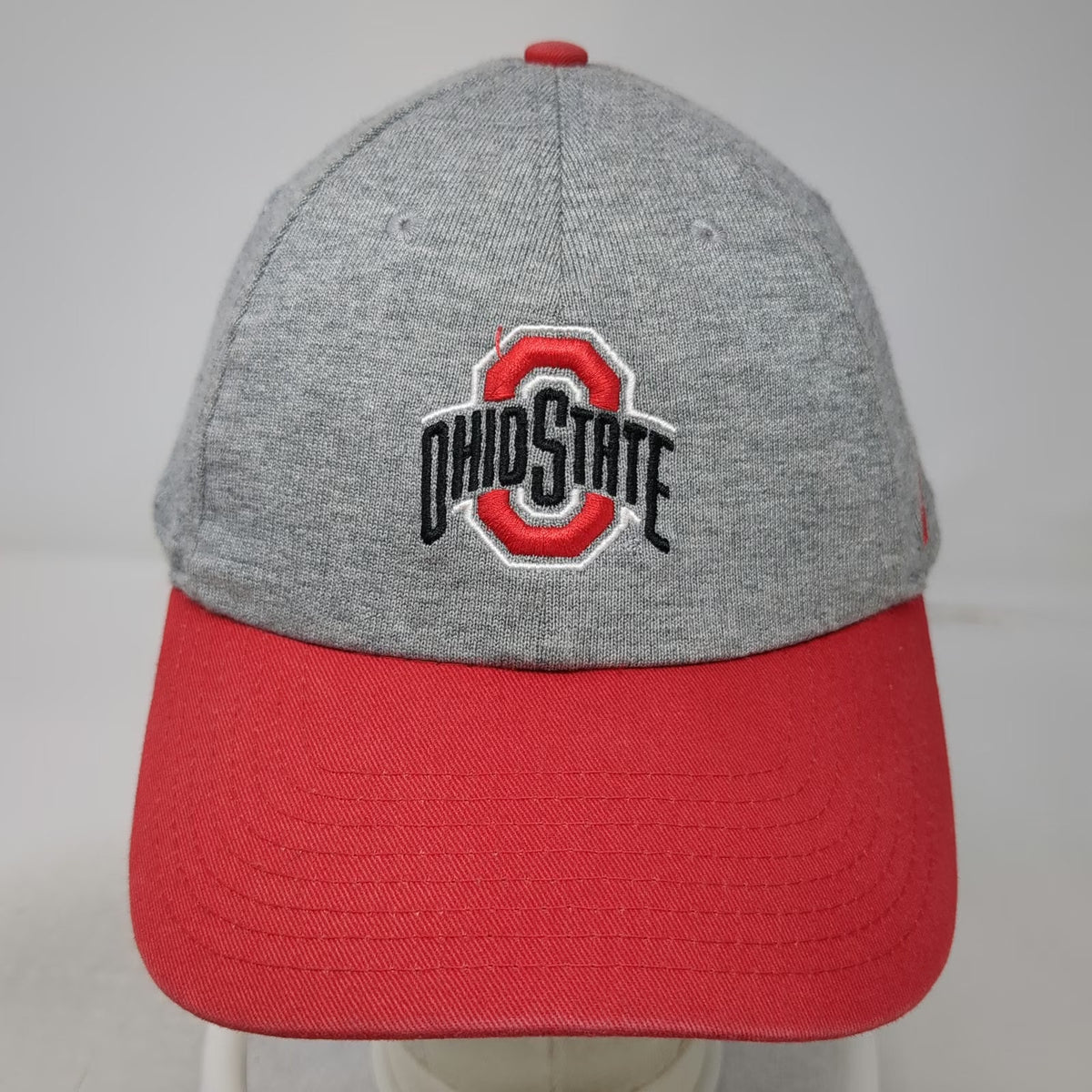 Ohio State Buckeyes NCAA Nike Gray Red One Size Cap Heritage 86 Logo Hat Gear