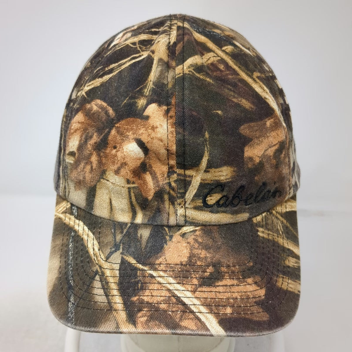 Cabela's Baseball Cap Brown One Size Camo Gore-Tex Strapback Hunting Outdoor Hat