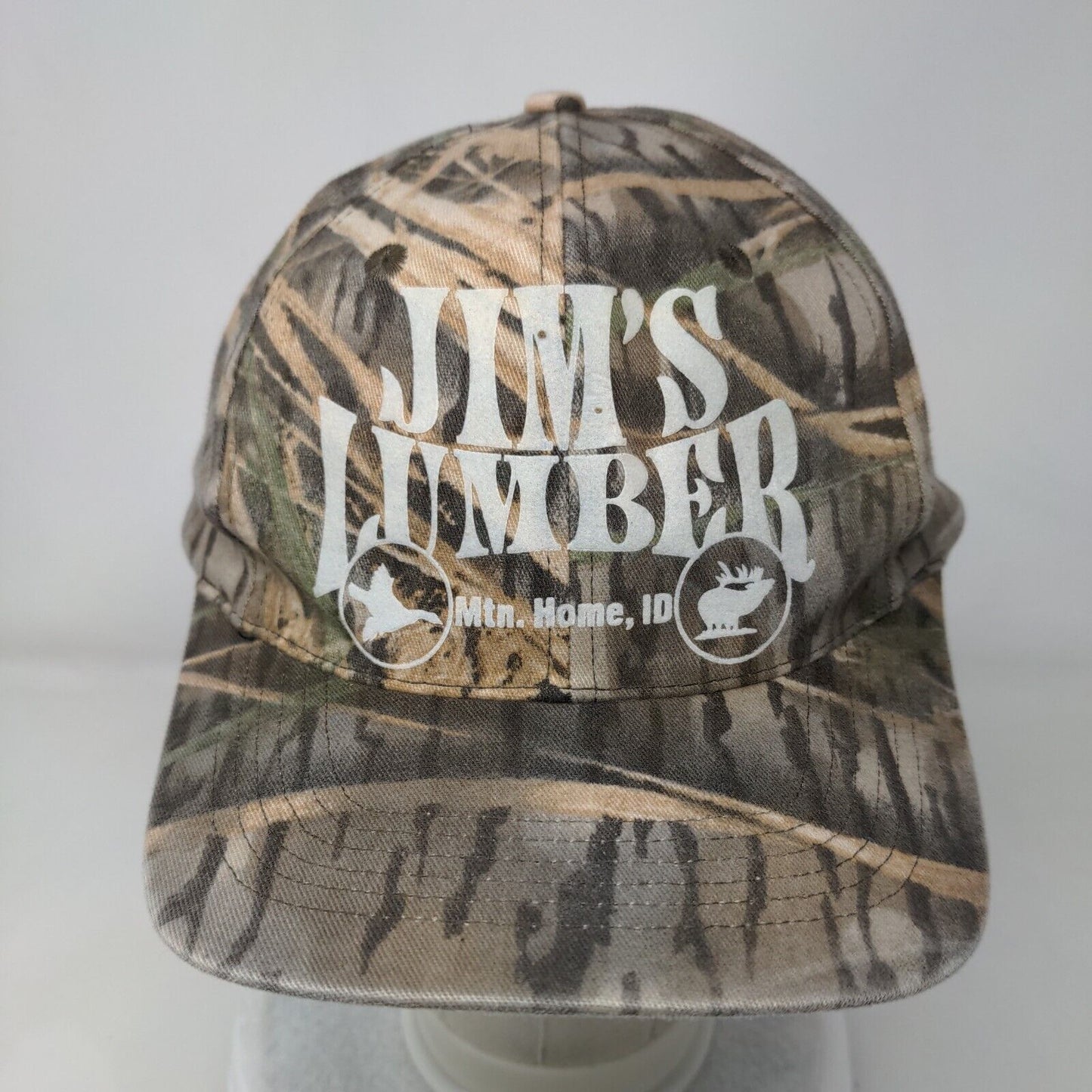 Jim's Lumber Snapback Hat Camo One Size Adjustable 6 Panel Daystone
