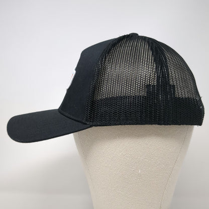 Happy Dad Trucker Hat Black One Size Hard Seltzer Patch Mesh Back Snapback