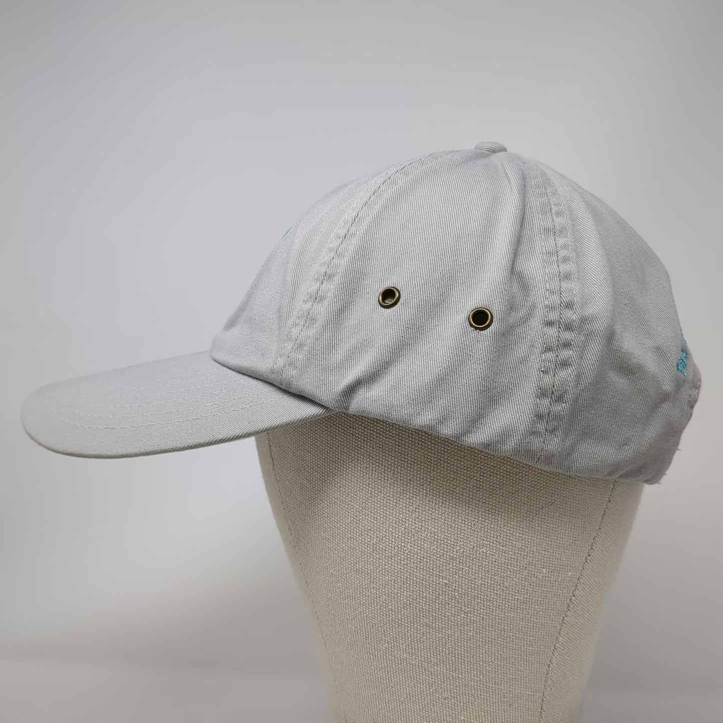 Island Oasis Baseball Cap Gray One Size Slideback Frozen Beverages Graphic Hat