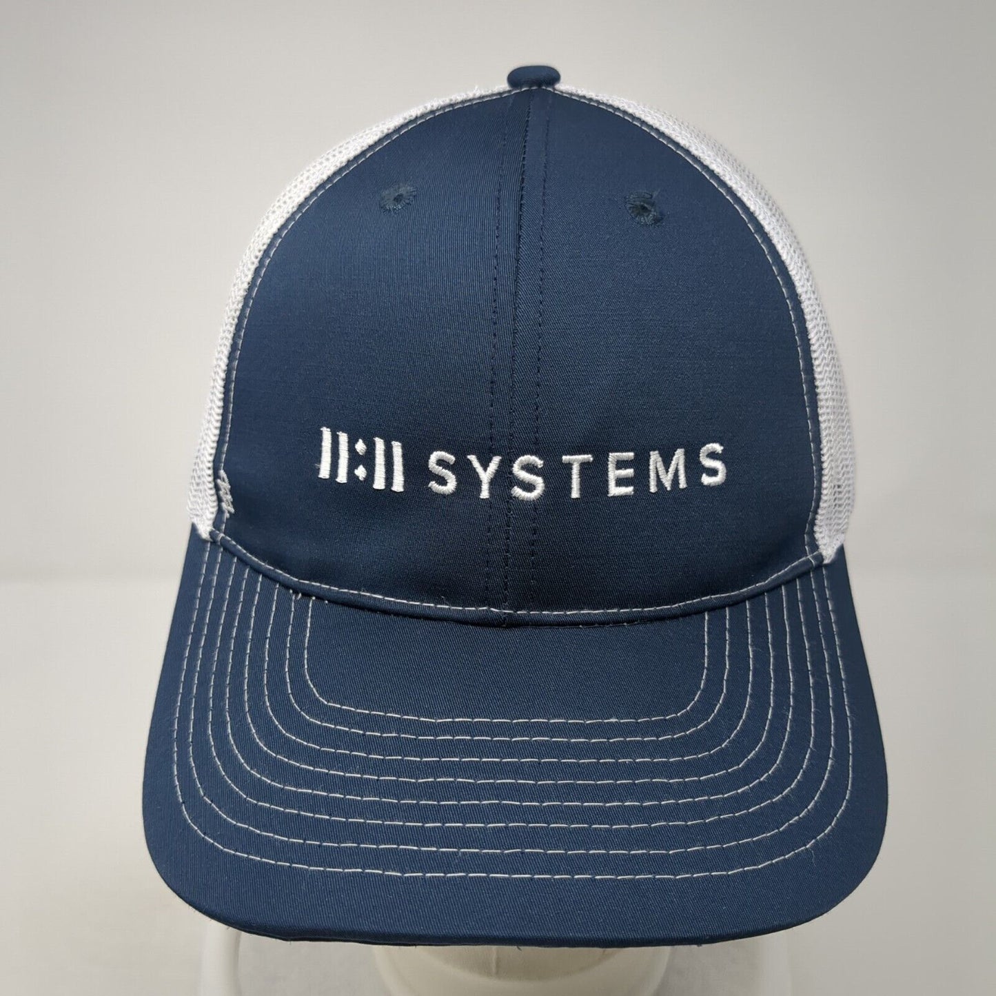 II:II Systems Snapback Trucker Hat Blue One Size Adjustable Mesh Back Zusa Z750