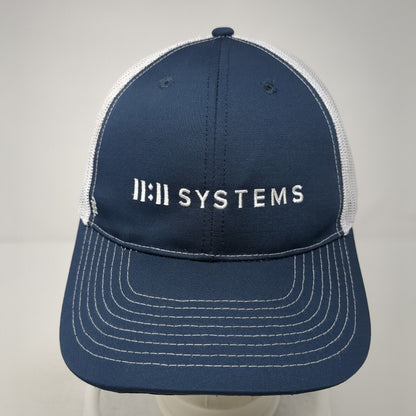II:II Systems Snapback Trucker Hat Blue One Size Adjustable Mesh Back Zusa Z750