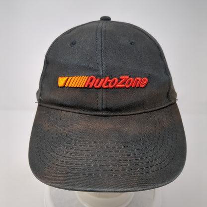 AutoZone Strapback Hat Black One Size Adjustable Embroidered Vented Holes
