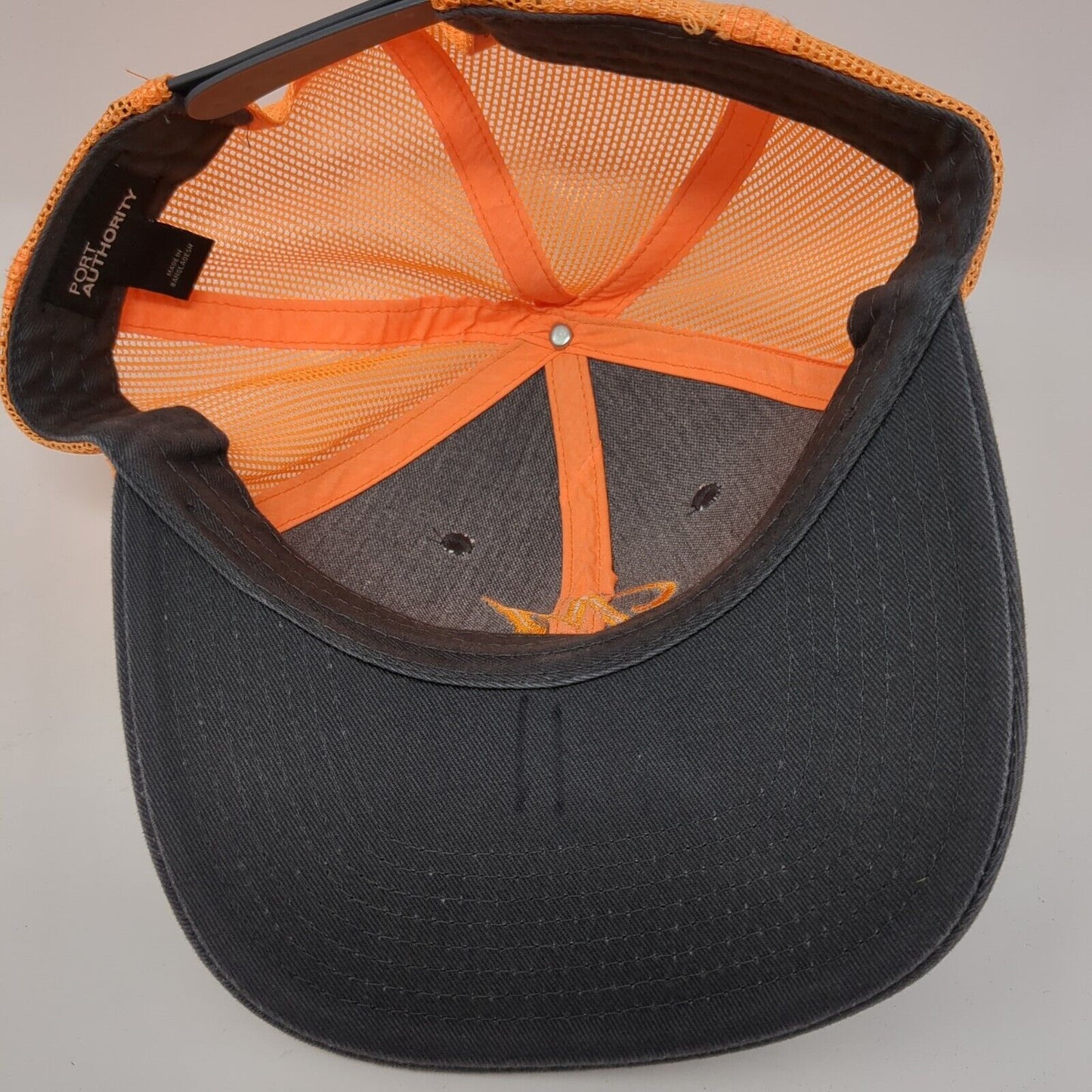 Letter M Snapback Mesh Back Trucker Hat Multi One Size Port Authority