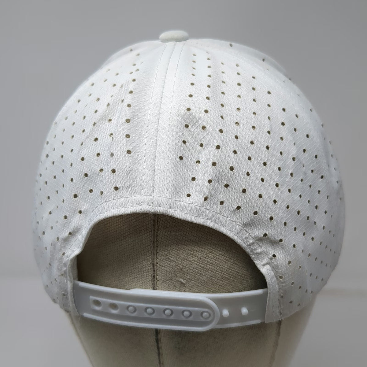 Shanky's Whip Trucker Hat White Red One Size Rope Brim Perforated Snapback Irish