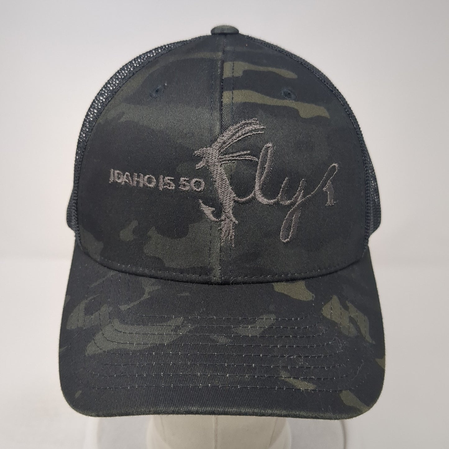 Idaho 550 Fly Snapback Trucker Hat Multicolor OS Adjustable Mesh Back Yupoong