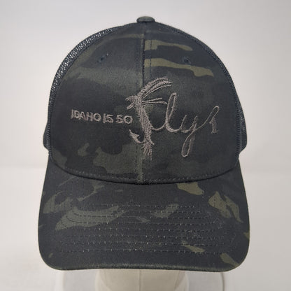 Idaho 550 Fly Snapback Trucker Hat Multicolor OS Adjustable Mesh Back Yupoong