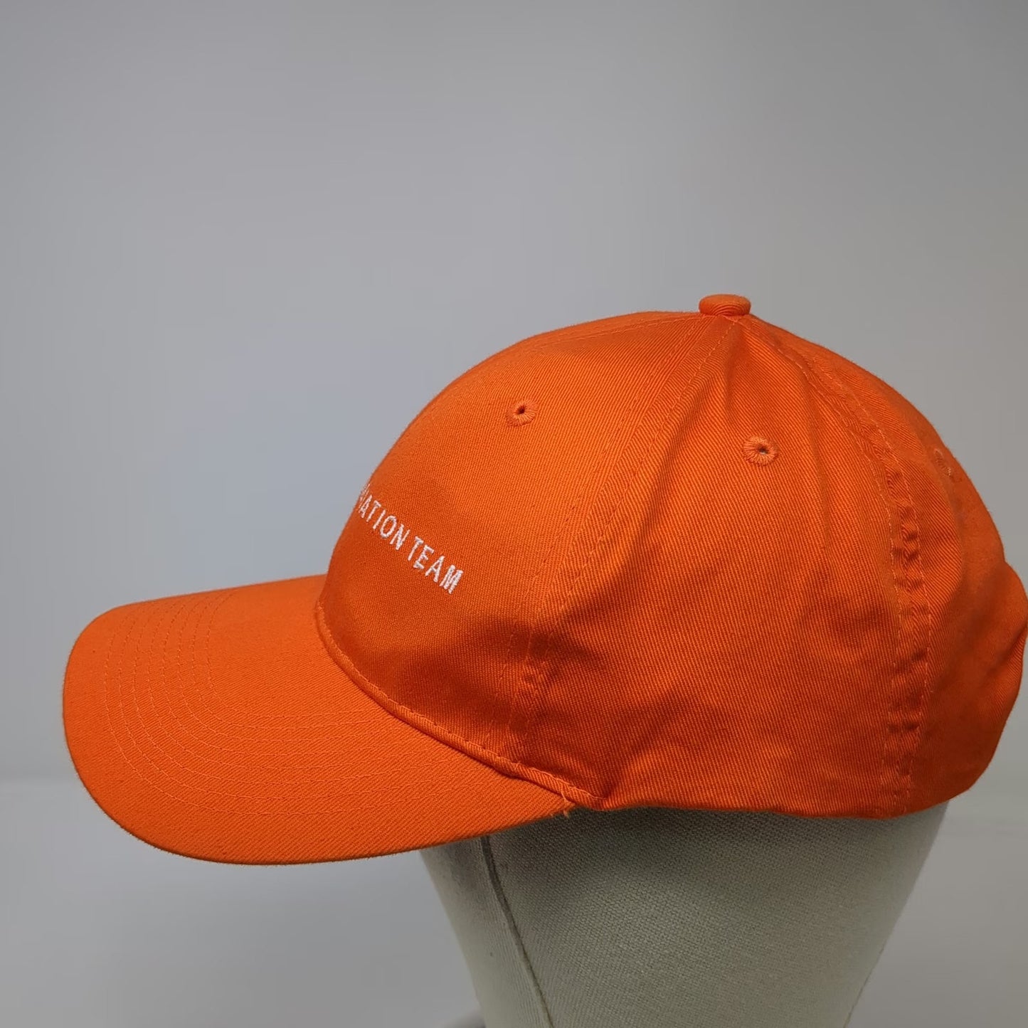 Port & Company Building Evacuation Team Orange Baseball Cap One Size Hat Strap