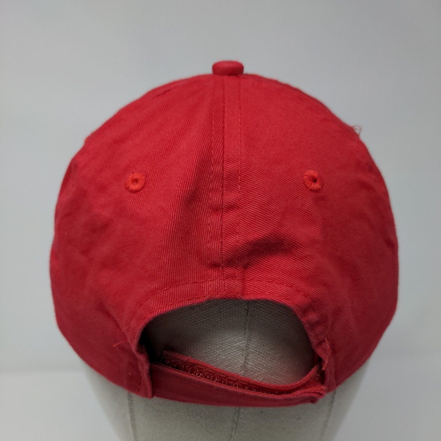 Victoria Sport Strapback Hat Red OSFA Adjustable Embroidered Apollo