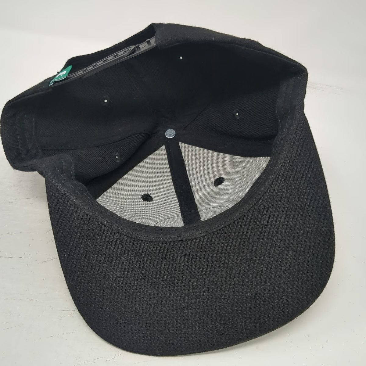 Fords Gin Snapback Black One Size London Dry Gin PVC Patch Logo Elephant hat