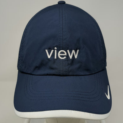 Nike Baseball Cap Blue One Size View Embroidery Dri-Fit Perforated Strapback Hat