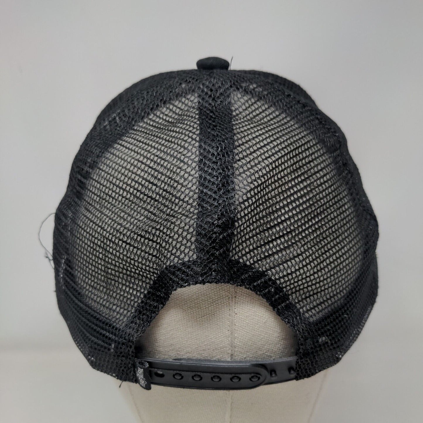 Flag Nor Fail Snapback Mesh Back Trucker Hat Black One Size Embroidered