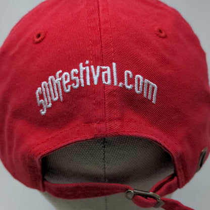 Indy 500 Festival Men's Slideback Hat Red Embroidered Board Member Logo