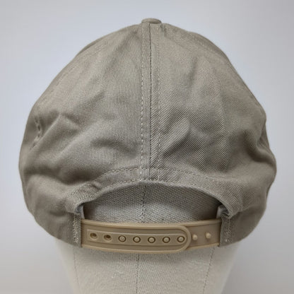 Unionwear 5 Panel Beige One Size Snapback Made in USA Holiday Retirement Hat