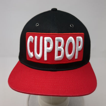 Cupbop Snapback Hat Multicolor One Size Adjustable Shhh Just Eat!