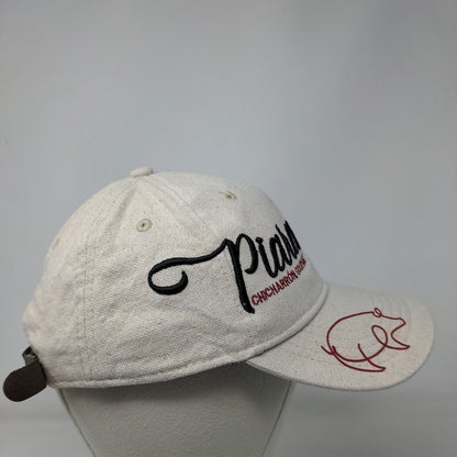 Piara Chicharron Gourmet Slideback Hat Tan OSFM Leather Strap 6 Panel