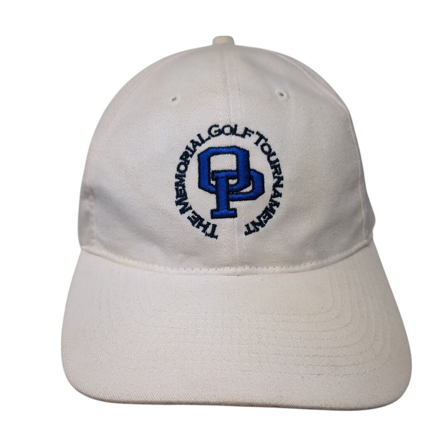 OP The Memorial Golf Tournament Slideback Hat White OS Adjustable 6 Panel Otto
