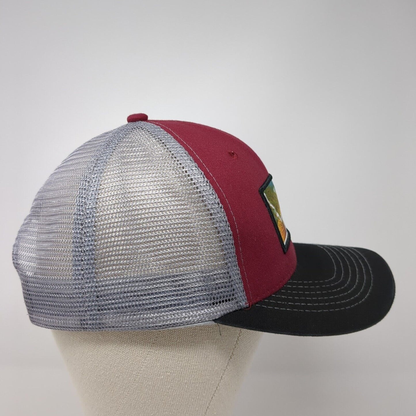 Idaho Snapback Trucker Hat Multi One Size Adjustable Embroidered Mesh Back