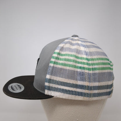 Hurley Snapback Trucker Hat Gray OS Adjustable Mesh Back The Classics Yupoong