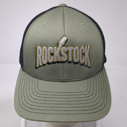 Richardson 112 Trucker Hat Green Black One Size Rockstock Guitar Mesh Snapback