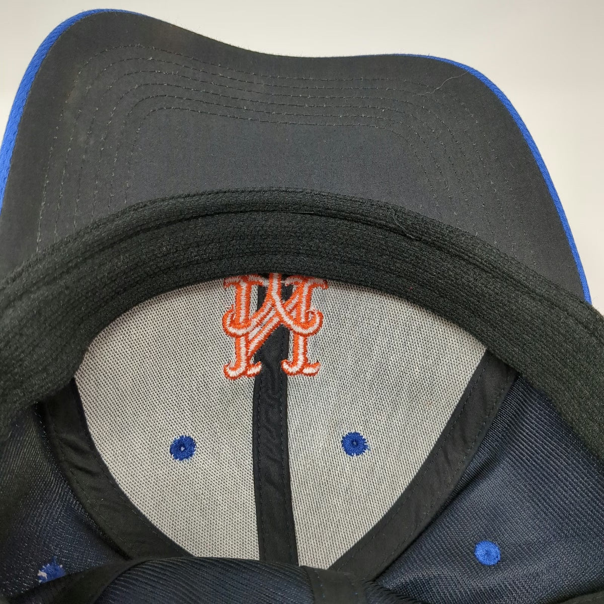 OC Sports New York Mets MLB Baseball Cap Blue Orange One Size Adjustable NY Hat