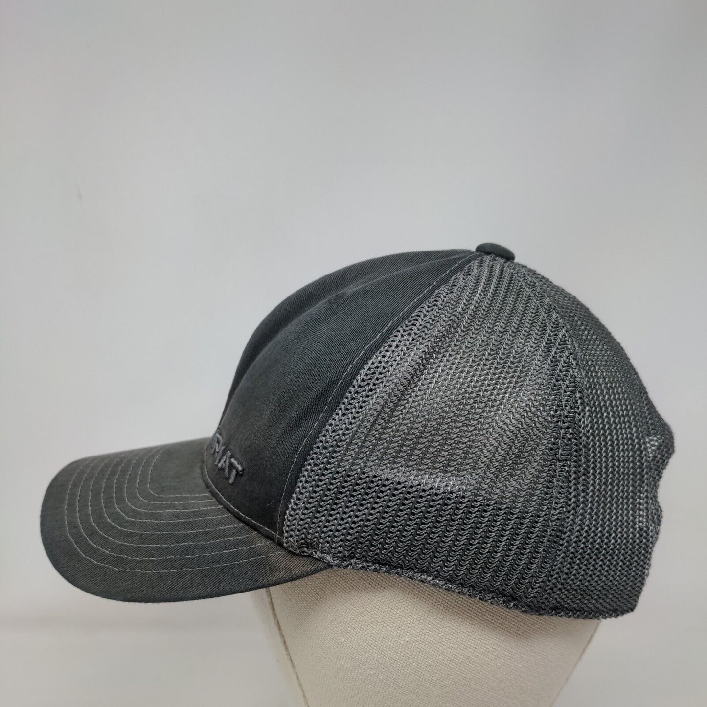 Ariat Snapback Mesh Back Trucker Hat Gray One Size Flexfit 110 Yupoong