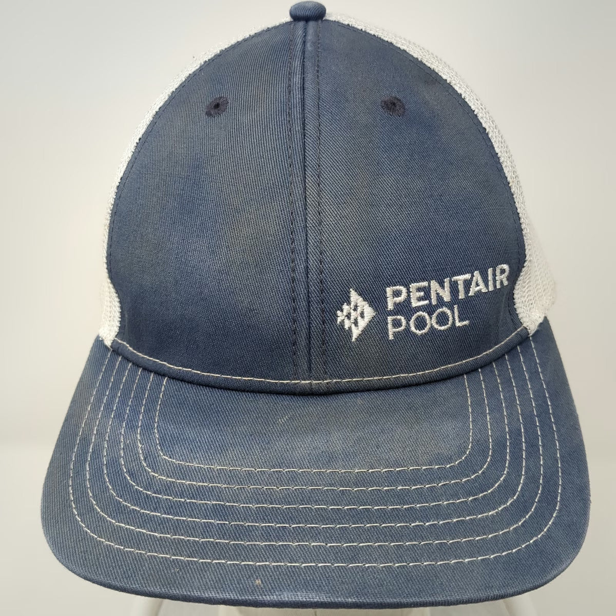 Cap America Trucker Hat Blue One Size Pentair Pool Snapback Mesh Back Service