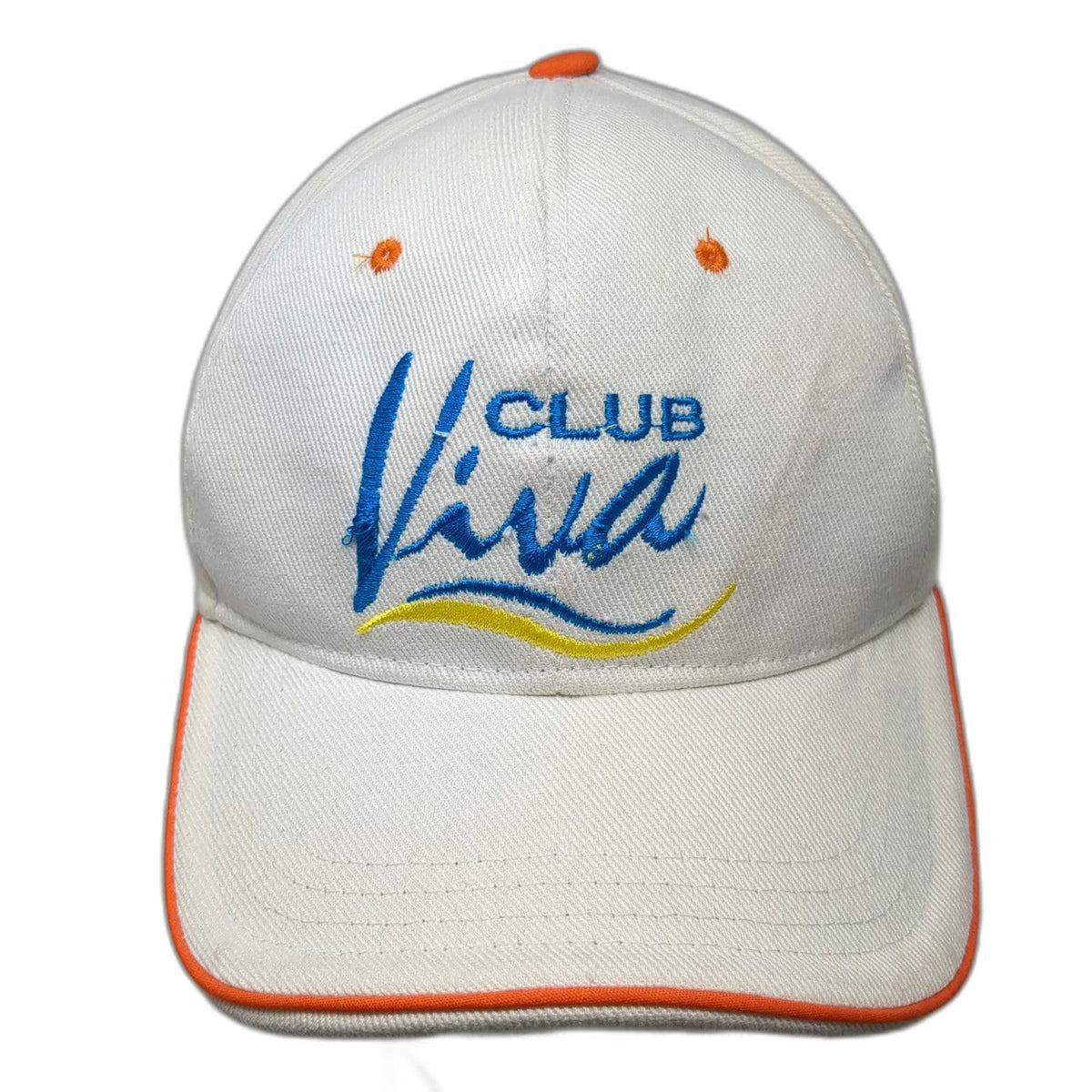 Baseball Cap White One Size Wyndham Resorts Club Viva Logo Adjustable Hat