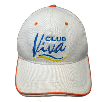 Baseball Cap White One Size Wyndham Resorts Club Viva Logo Adjustable Hat