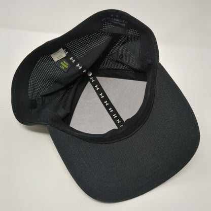Under Armour Golf Fitted Hat Black L/XL Classic Fit Embroidered 6 Panel