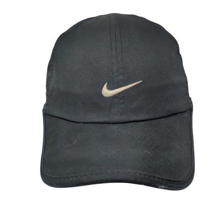 Nike Swoosh Dri-Fit Strapback Hat Black OSFM Adjustable Featherlight
