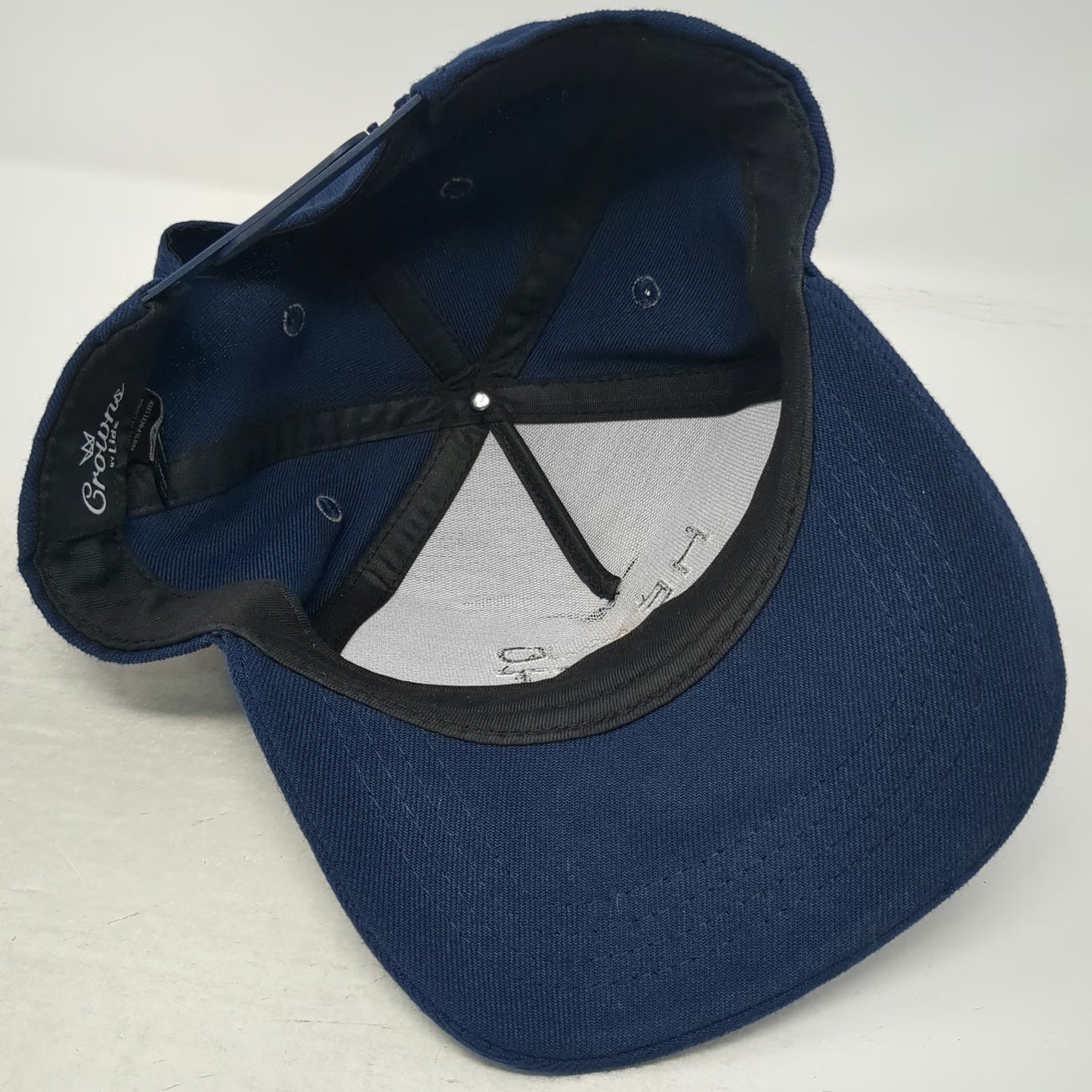 Crowns 5 Panel Blue Hat One Size Meet A Local Head West Mountain Snapback Cap