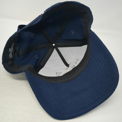 Crowns 5 Panel Blue Hat One Size Meet A Local Head West Mountain Snapback Cap