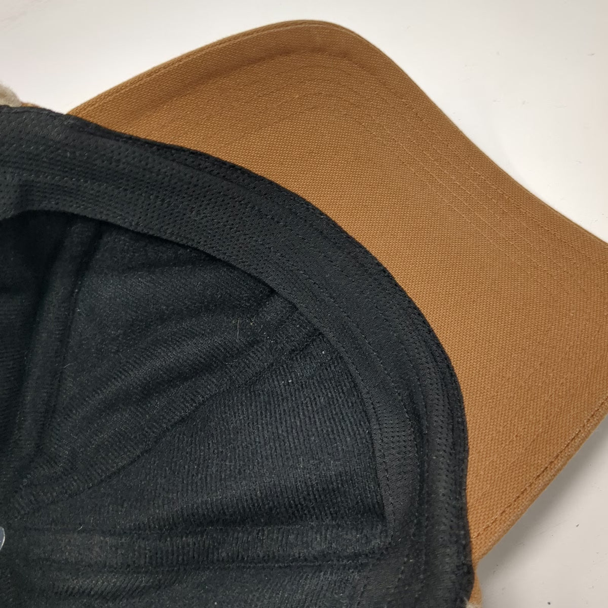 Carhartt Baseball Cap Brown XL Sherpa Lined Ear Flaps Duck Canvas Winter Hat