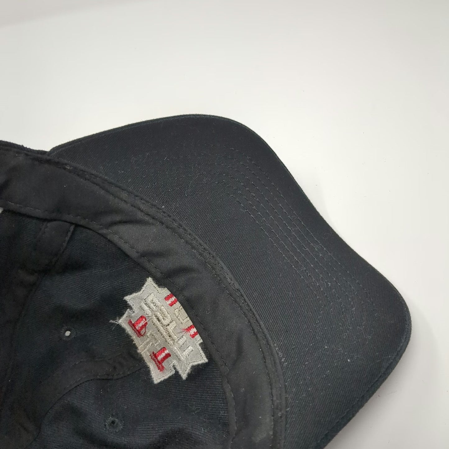 Sportsman Baseball Cap Black One Size ESPNU Never Graduate ESPN College Logo Hat