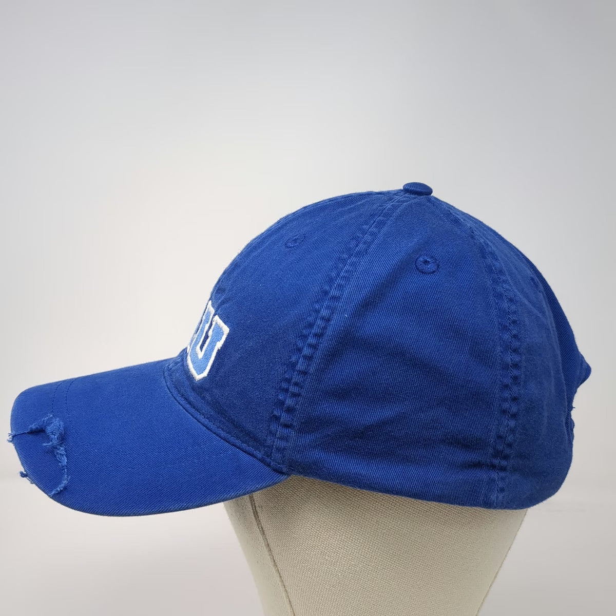 Disney Parks Monsters University MU Blue Baseball Cap One Size Distressed Hat