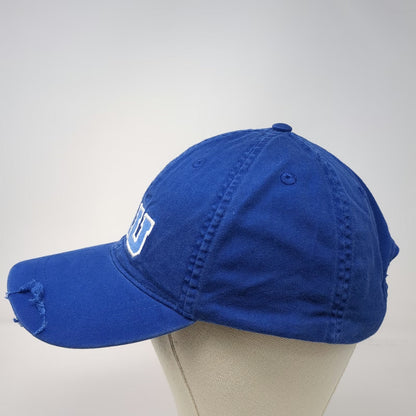 Disney Parks Monsters University MU Blue Baseball Cap One Size Distressed Hat