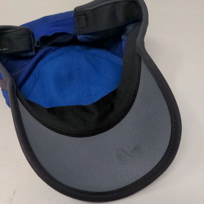 Adidas Strapback Hat Blue One Size Adjustable Embroidered Logo 6 Panel