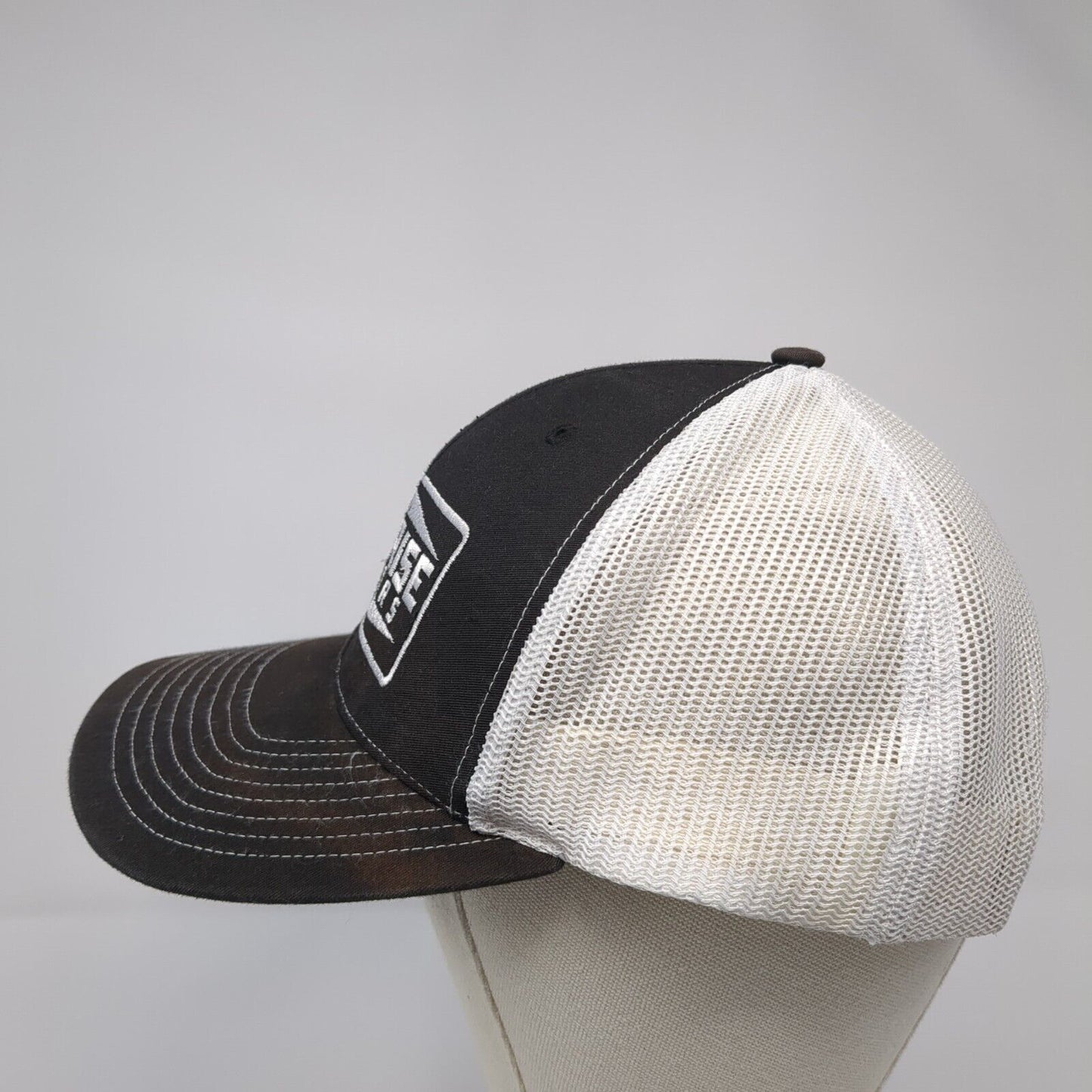 Sunrise Motors Est 1977 Snapback Trucker Hat Black OS Adjustable Mesh Richardson