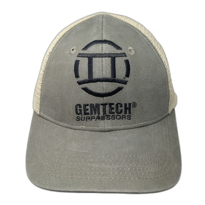 Trucker Hat Green One Size Gemtech Suppressors Logo Mesh Back Snapback Firearm