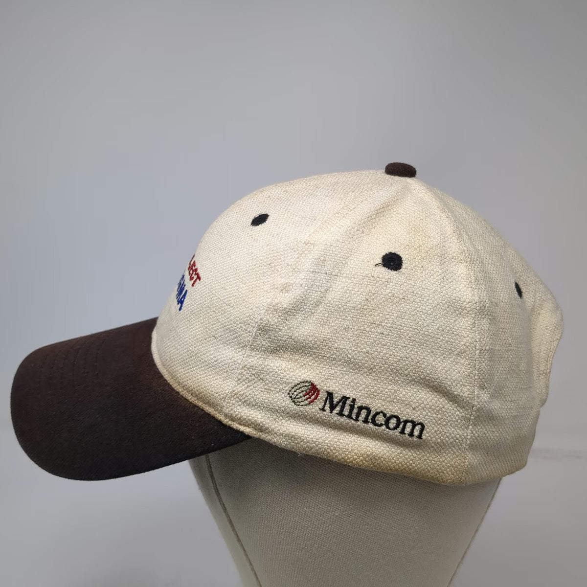 ASARCO Mincom Project Sigma Baseball Cap Beige One Size Slideback Strapback Hat