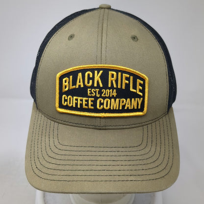 Richardson Trucker Hat Green One Size Black Rifle Coffee Company Mesh Snapback