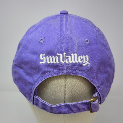 Manly Men Ski Trip Sun Valley Purple Baseball Cap One Size Adjustable Hat