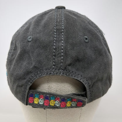 4350 District Baseball Cap Gray One Size Distressed Pineapple Hello Summer Hat