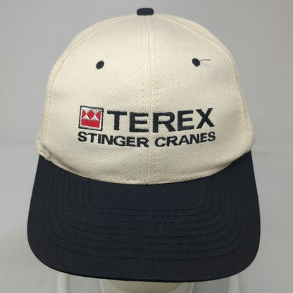 Nissin Cap Snapback Beige One Size Terex Stinger Cranes Construction Work Hat
