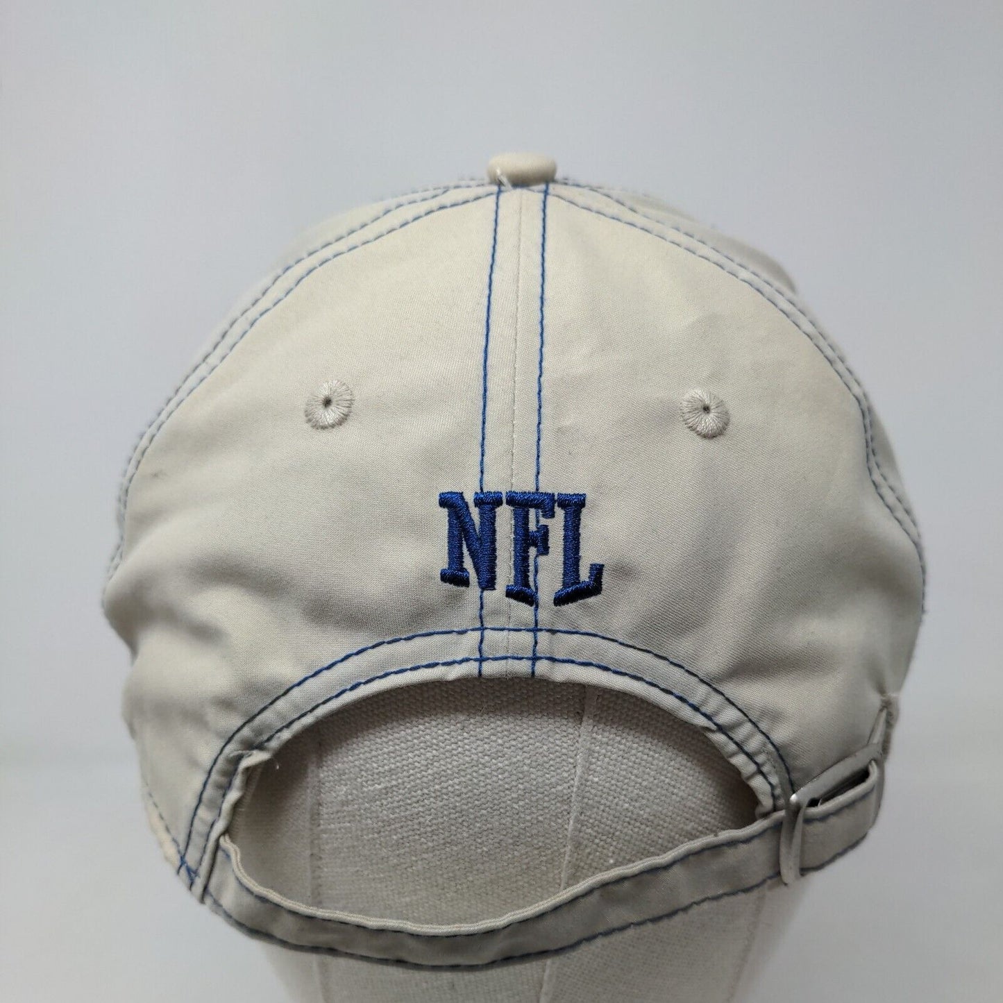NFL Men's Slideback Hat Beige Size OSFA Embroidered Indianapolis Colts Logo